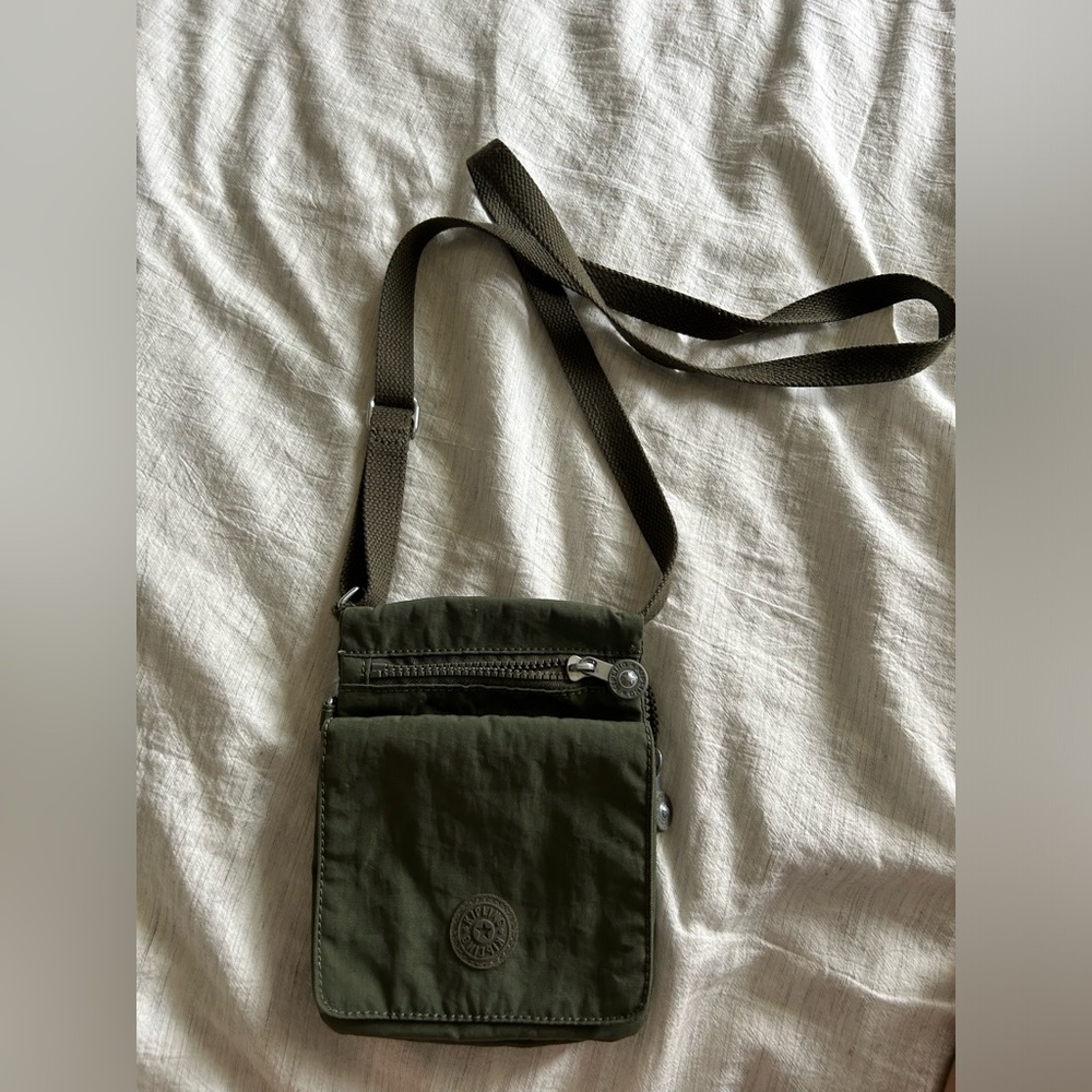 Kipling Green Crossbody Purse